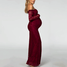 Load image into Gallery viewer, Elegant and Dignified Atmosphere Maternity Dress
