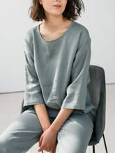 Load image into Gallery viewer, Comfortable Soft Linen Ladies Suit
