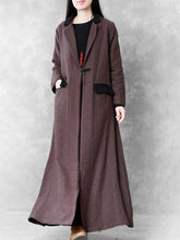 Load image into Gallery viewer, Single Button Color Block Collar Women's Coats
