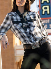 Load image into Gallery viewer, Casual Fashion Plaid Shirt Ladies Top

