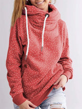 Load image into Gallery viewer, Hooded Casual Polka Dot Print Women's Tops
