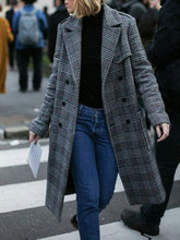 Load image into Gallery viewer, Autumn and Winter Woolen Coat Women Loose Over The Knee Coat
