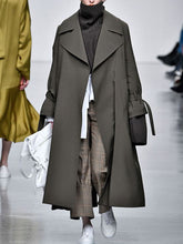 Load image into Gallery viewer, Women's Autumn and Winter Long Solid Color Fashion Woolen Coat
