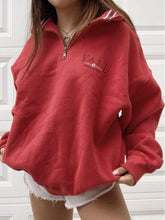 Load image into Gallery viewer, Comfy and Stylish Long Sleeve Zipper Lapel Tops for Women
