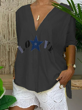 Load image into Gallery viewer, Women's Casual Geometric Print Cotton Shirts And Short Suit
