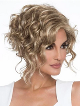 Load image into Gallery viewer, Blonde Curly Short Hair With Layers Synthetic Wig
