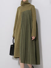 Load image into Gallery viewer, Autumn and winter fashion warm woolen long dress
