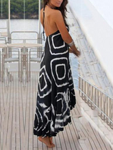 Load image into Gallery viewer, Asymmetric Floral V-Neck Maxi Dress
