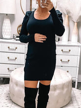 Load image into Gallery viewer, Fashion Casual Knitted Slim Dress for Pregnant Women
