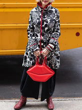 Load image into Gallery viewer, Casual Stand Collar Printing Women's Coat
