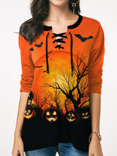 Load image into Gallery viewer, Halloween V-neck Crossover Top

