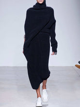 Load image into Gallery viewer, High Neck Warm Design Sense Catwalk Women's Dress
