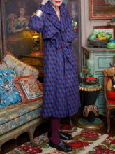 Load image into Gallery viewer, Colorblock Plaid Print Lapel Women's Coat
