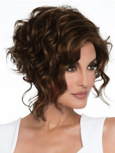 Load image into Gallery viewer, Blonde Curly Short Hair With Layers Synthetic Wig
