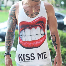 Load image into Gallery viewer, Men's Kiss Me Casual Print Vest
