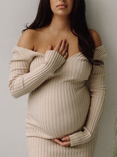 Load image into Gallery viewer, Maternity Wear Comfortable Fashion Strapless Casual Knitted Dress
