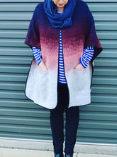 Load image into Gallery viewer, Fashion Casual Gradient Pattern Middle Sleeve Women's Jacket
