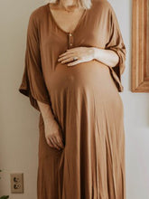 Load image into Gallery viewer, Casual Loose Cotton Pregnancy Dress
