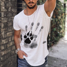 Load image into Gallery viewer, Cotton Breathable Palm Print Men's Tops
