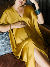 Load image into Gallery viewer, Maternity Sexy V-Neck Solid Color Irregular Long Dress
