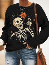 Load image into Gallery viewer, Women's Top Halloween Scary Skull Top
