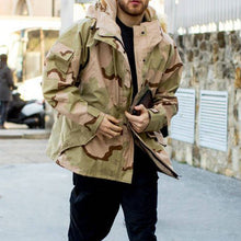 Load image into Gallery viewer, Casual Fashion Camouflage Hooded Men's Cotton Jacket
