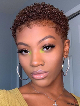Load image into Gallery viewer, Fashionable Brown Chemical Fiber Curly Wig

