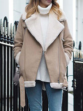 Load image into Gallery viewer, Fashion Lapel Plus Velvet Ladies Jacket
