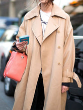 Load image into Gallery viewer, Casual Fashion Lapel Double-breasted Ladies Coat

