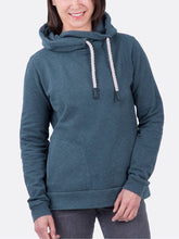 Load image into Gallery viewer, Blue Pocket Hooded Women's Hoodies
