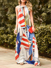 Load image into Gallery viewer, Fashion Print Suspender Dress
