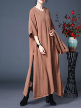Load image into Gallery viewer, Elegant Split Mid-Sleeve Maxi Women's Dresses
