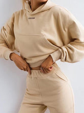 Load image into Gallery viewer, Hooded Slim Pocket Sports Outdoor Women's Suit
