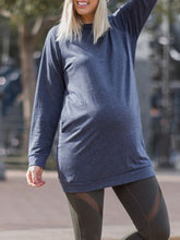 Load image into Gallery viewer, Maternity Casual Long-Sleeved Round Neck Tops
