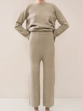 Load image into Gallery viewer, Fall/Winter Women Fashion Comfy Pure Color Tops And Pants Two-piece Suit

