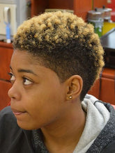 Load image into Gallery viewer, Golden Gradient Fashion Female Short Curly Wig
