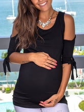 Load image into Gallery viewer, Maternity Fashion Casual Solid Color Top
