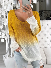 Load image into Gallery viewer, Deep V-Neck Color Matching Fashion Women's Top
