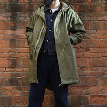 Load image into Gallery viewer, Hooded Tether Waist Men's Coats
