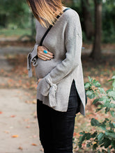 Load image into Gallery viewer, Maternity Casual Loose And Comfortable Solid Color Knitted Long-Sleeved Top
