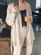 Load image into Gallery viewer, Casual and Comfortable Cardigan and Elastic Pants Suit
