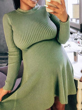 Load image into Gallery viewer, Comfy And Simple Solid Color Long-sleeved Knitted Dress For Pregnant Women
