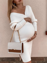 Load image into Gallery viewer, Fashion Solid Color Casual Slim Dress for Pregnant Women

