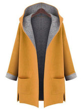 Load image into Gallery viewer, Autumn and Winter Fashion Casual Woolen Hooded Ladies Jacket
