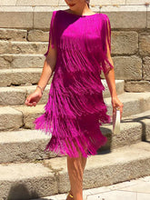 Load image into Gallery viewer, Fashionable Fringe Elegant Mini Women's Dresses

