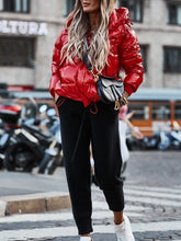 Load image into Gallery viewer, Fashion Short Warm Hooded Cotton Jacket
