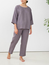 Load image into Gallery viewer, Comfortable Soft Linen Ladies Suit
