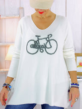 Load image into Gallery viewer, Casual Fashion Bicycle Printing Women's Top
