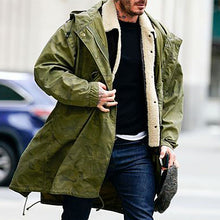 Load image into Gallery viewer, Autumn and Winter Fashion Warm Men&#39;s Mid-length Hooded Jacket
