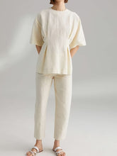 Load image into Gallery viewer, Casual Solid Color Cotton and Linen Suit
